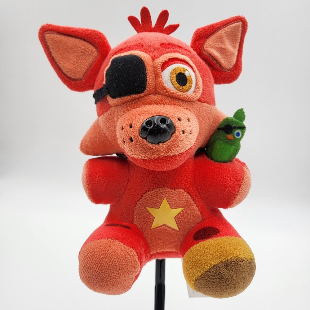 Funko Five‎ Nights at Freddys Rockstar Foxy Plush Red Pirate Fox with Parrot 7in